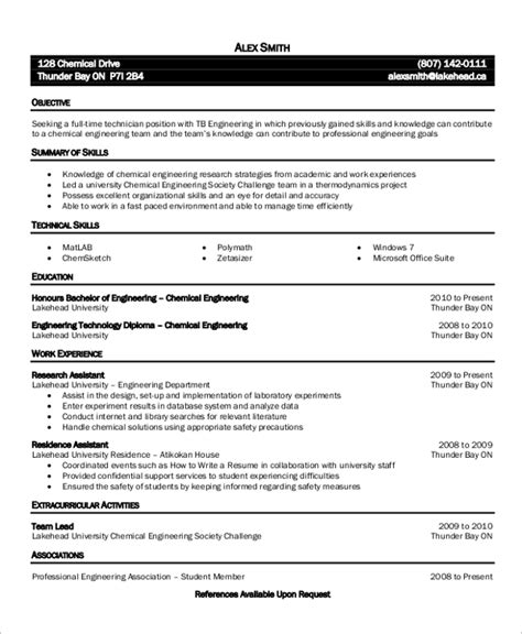 sample engineering resume templates  ms word  pages