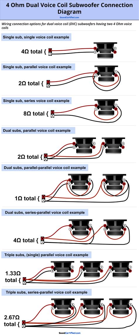 monoblock  ohm dual voice coil wiring diagram electrical wiring
