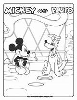 Mickey Mouse Coloring Clubhouse Pages Pluto Disney Sheets Print Printable Color Colour Kids Dinokids Pdf Popular Books Close Getdrawings Library sketch template