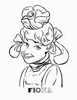 Fiona Shrek Coloring Pages Popular sketch template