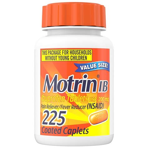 motrin ib ibuprofen  mg coated caplets walgreens