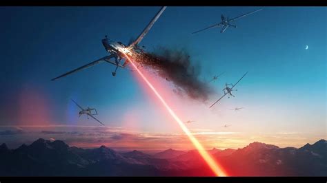 laser gun shoots  drones   military test youtube
