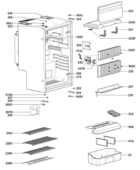 dometic rv refrigerator parts diagram
