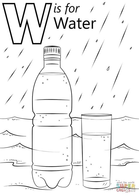 coloring page water preschool coloring pages abc coloring pages