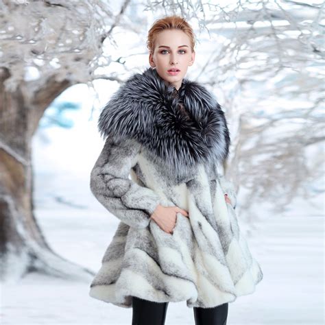 cy 59160 women s luxury winter full pelt real mink fur coat with big