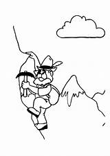 Colorare Alpinista Disegno Alpino Alpinist Coloriage Ausmalbilder Educima sketch template