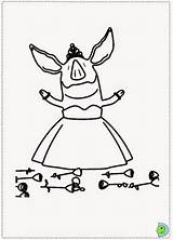 Bailarina Pintarcolorear Porquinha Partilhar Mensagem Tudodesenhos sketch template
