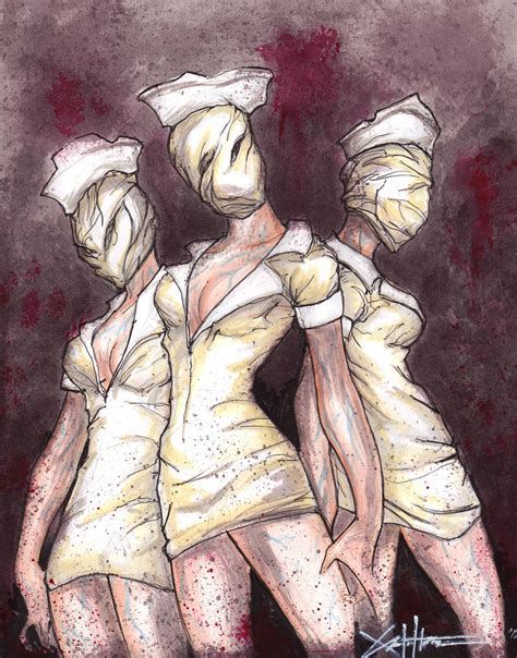 Silent Hill Nurses Side By Side By Chrisozfulton On Deviantart