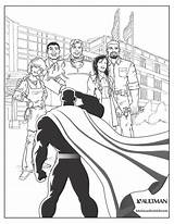 Superhero Aultman sketch template