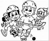 Hockey Rink Coloring Pages Getcolorings sketch template