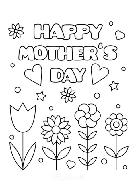 mothers day coloring page printable