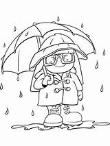Coloring Rain Pages Printable sketch template