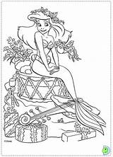 Coloring Mermaid Little Disney Pages Print Dinokids Colorear Ariel Sirenita Para Dibujos La Imprimir Coloriage Princesas Sirene Arielle Navidad Ausmalbilder sketch template