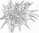 Fireworks Coloring Pages Printable Kids Bonfire Printables Drawing Firework Night Print Clipart Sheets Line July 4th Fourth Printouts Book Popular sketch template