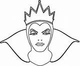 Evil Coloring Pages Getcolorings Queen sketch template