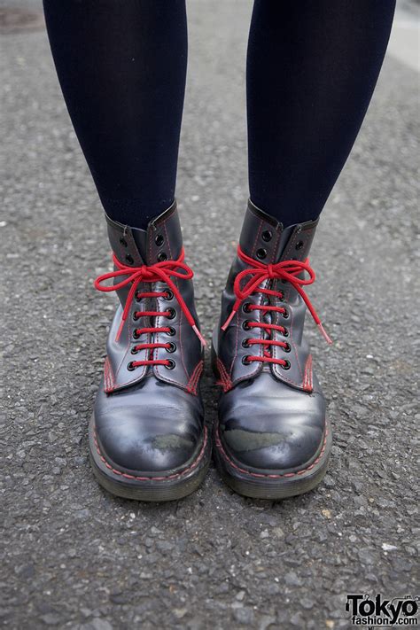 dr martens boots red laces tokyo fashion news