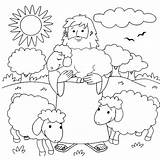 Coloring Shepherd Para Good Colorir Perdida Ovelha Ovelhas Bíblicos Martha Kent Desenho História Da sketch template