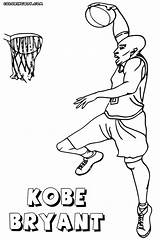Kobe Bryant Coloring Pages Drawing Getdrawings sketch template