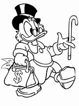 Dagobert Scrooge Kleurplaten Uncle Kleurplaat Geld Mcduck Malvorlagen Tekenen Stripfiguren Ducktales Tio Patinhas Mickey Finance Tolle sketch template