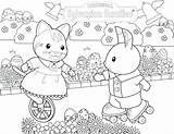 Sylvanian Coloring Pages Families Calico Critters Easter Cottage Celebrate Printable Hellokids Color Family Print Preschooler Getcolorings Garden Odwiedź Choose Board sketch template