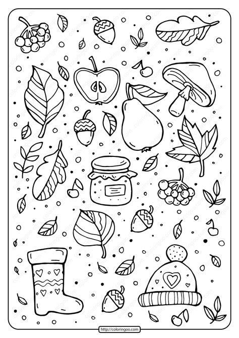 printable signs  fall  coloring page