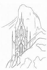 Castle Coloring Ice Frozen Pages Elsa Printable Getcolorings Print sketch template