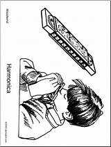 Harmonica Coloring Pages Welding Getdrawings Getcolorings Drawing Color Colorings Abcteach sketch template