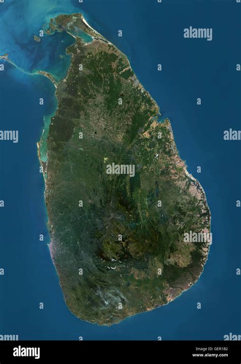 satellite view  sri lanka  image  compiled  data acquired  landsat  satellite