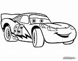 Coloring Cars Disney Pages Pixar Mcqueen Lightning Pdf Disneyclips sketch template