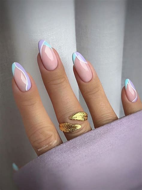 trendy spring nails thatll   pastel  shaped french