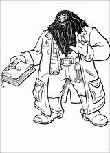 Hagrid Coloring Categories Potter Harry sketch template