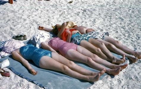 florida memory view showing people tanning  lido beach  lido key  sarasota florida