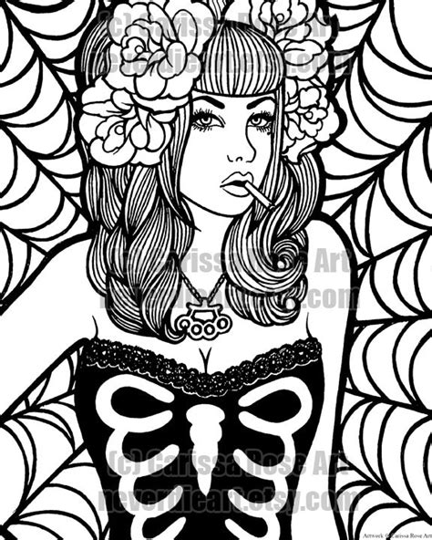 pix  zombie pin  girl coloring pages