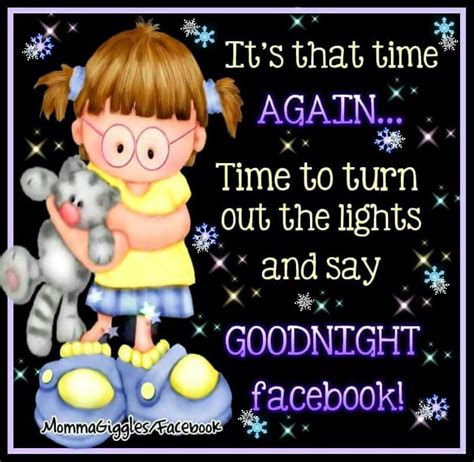 time  time  turn   lights   good night facebook goodnight