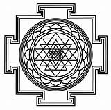 Yantra Maha Tripura Yantras Sundari Tantra Srichakra Geometry Vidya Dasha Sacred Sevas Workbook Meditation Mantras Mandalas Equilibrium Seva sketch template