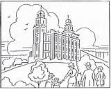 Lds Mormon Baptist Manti Bountiful 1923 Temples Kirtland Coloringhome Related sketch template