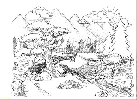 coloring page nature coloring pages nature coloring pages fall