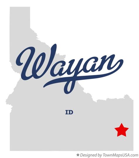 Map Of Wayan Id Idaho