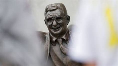 Sandusky Sex Scandal Penn State Removes Paterno Statue Bbc News