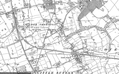 historic ordnance survey map  childer thornton