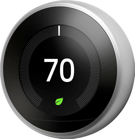 google nest learning smart thermostat  generation stainless steel ebay