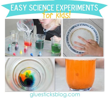easy science experiments  kids gluesticks