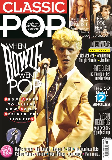 classic pop issue 6 is on sale now with david bowie tears for fears belinda carlisle kate