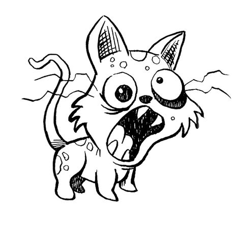 arrrggghhh   blog daily quick sketch zombie kitty