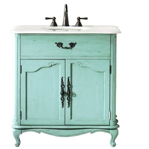 home decorators collection provence        single sink vanity  blue  ma