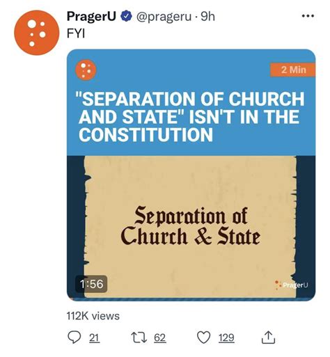 prageru arguing for the weakening of separation of church and state in