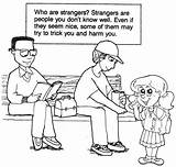 Coloring Stranger Danger Pages Beware Strangers sketch template