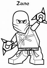 Coloring Ninjago Nya Pages Zane Popular sketch template