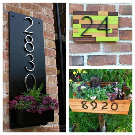 diy house number projects homemade decor  cultivated nest