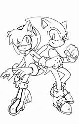 Sonic Amy Coloring Pages Kissing Lineart Sonamy Color Printable Print Getdrawings Deviantart Sketch Getcolorings Template sketch template